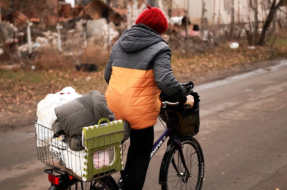 A bicycle for residents of frontline areas