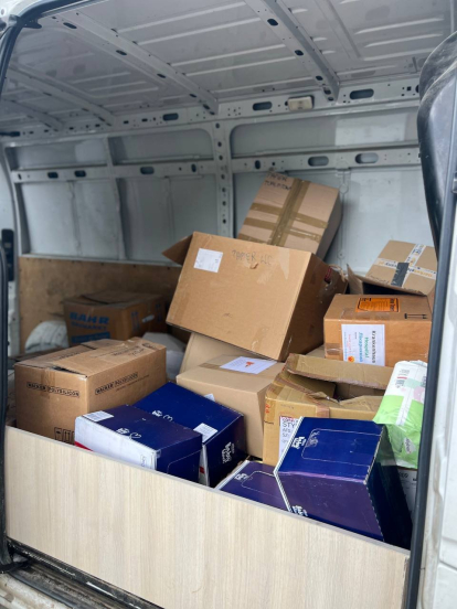 We received a whole bead of humanitarian aid from the Boryslav City Council.